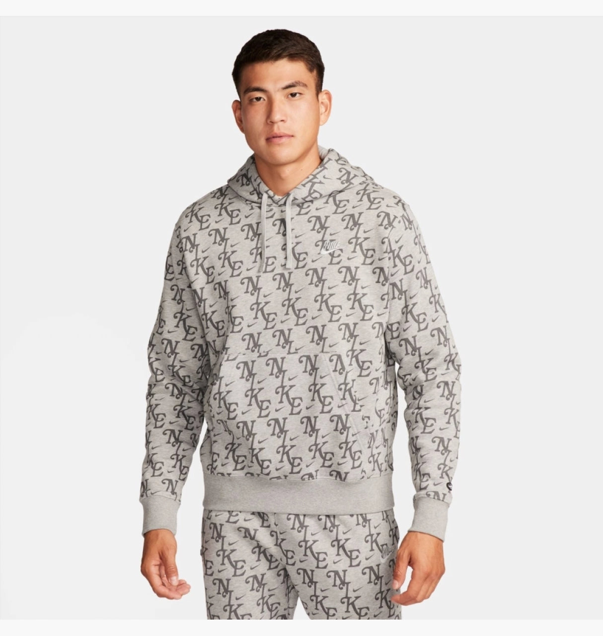 SUDADERA CON CAPUCHA NIKE CLUB MONOGRAM