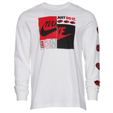Camiseta de manga larga con logo dividido de Nike