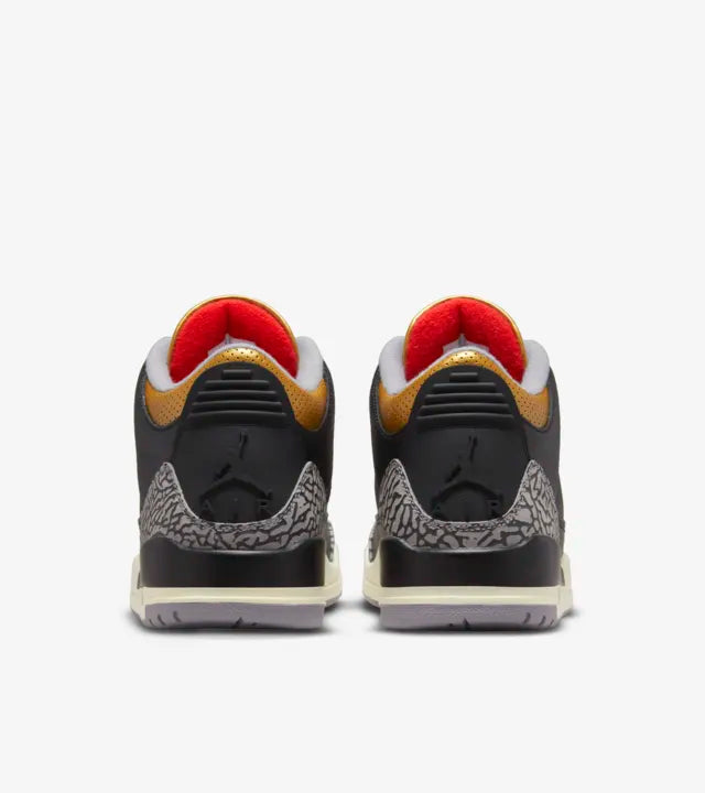 Air Jordan 3  Black Gold Para mujer