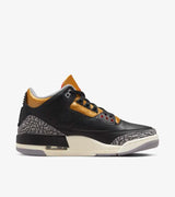 Air Jordan 3  Black Gold Para mujer