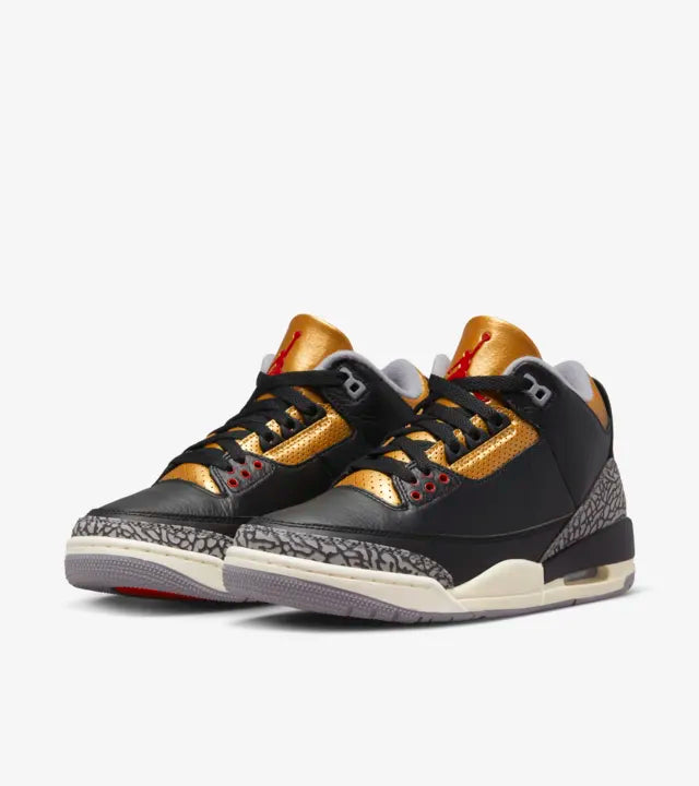 Air Jordan 3  Black Gold Para mujer