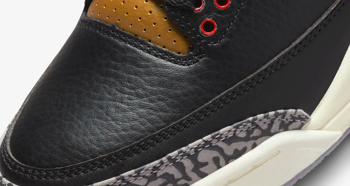 Air Jordan 3  Black Gold Para mujer