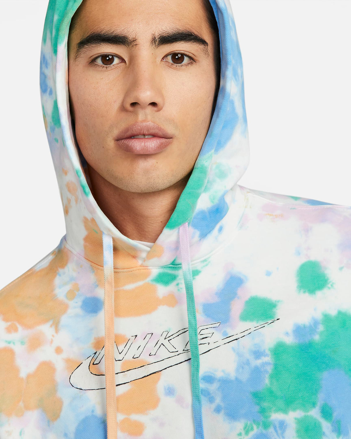 Forro polar Nike Sportswear Club Sudadera con capucha Ice-Dye para hombre